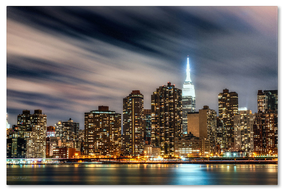 ''Midtown Over the East River - V'' Canvas Art by David Ayash