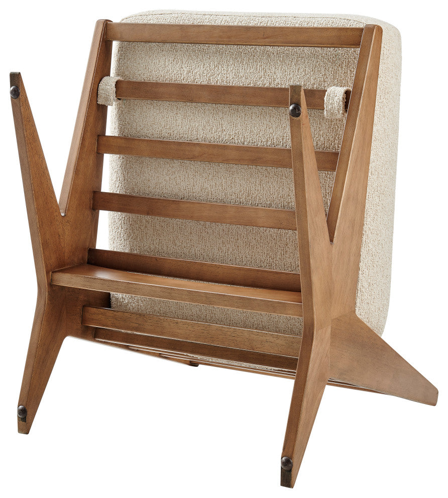 Chandler Armless Accent Chair, Palladian Beige, Fabric