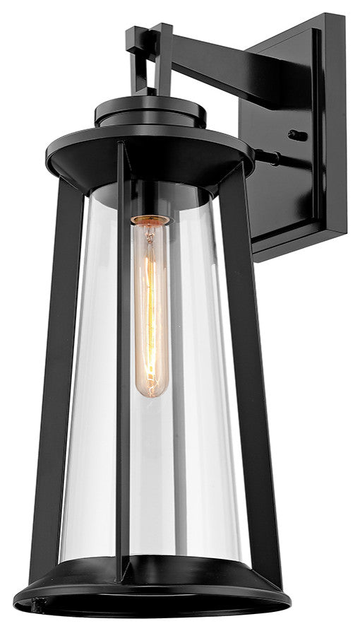 Bolling 1 Light 22" Tall Powder Coat Black Outdoor Wall Sconce