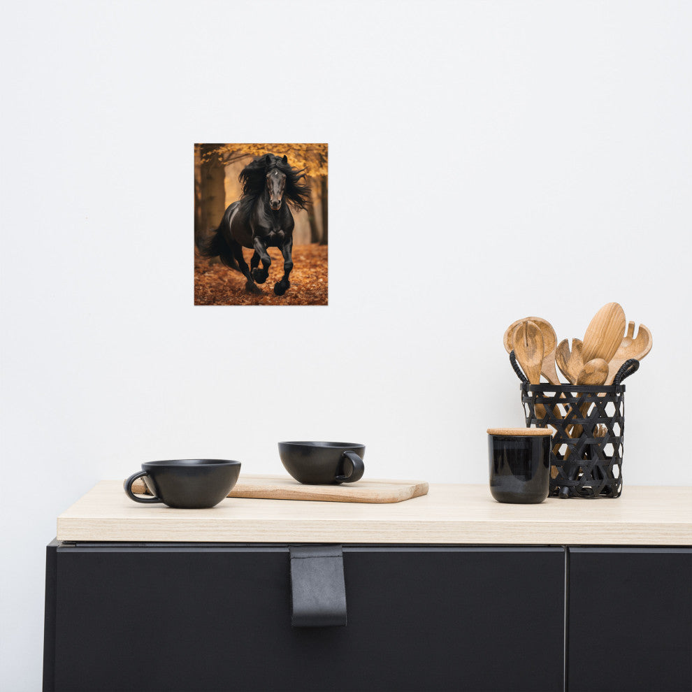 A Brush with Freedom Rustic Photorealism Digital Artwork Loose Art Print, 8" X 10"