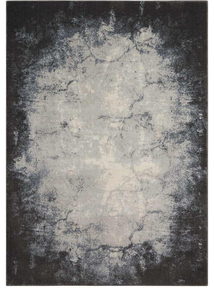 Nourison Maxell Ivory/Gray Area Rug, 9'3"x12'9"