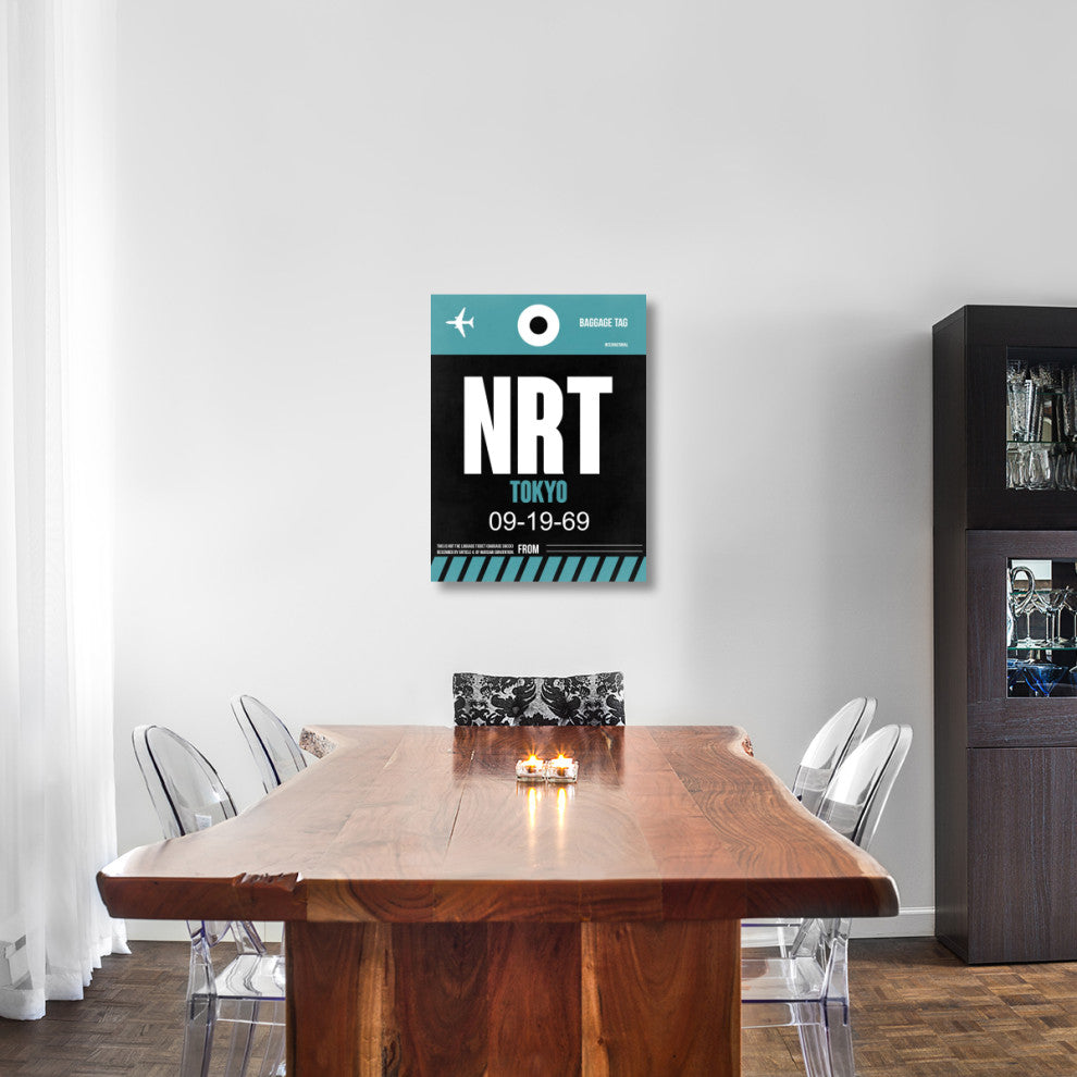 "NRT Tokyo Luggage Tag 2" Fine Art Print