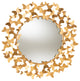Bastienne Antique Gold Butterfly Accent Wall Mirror