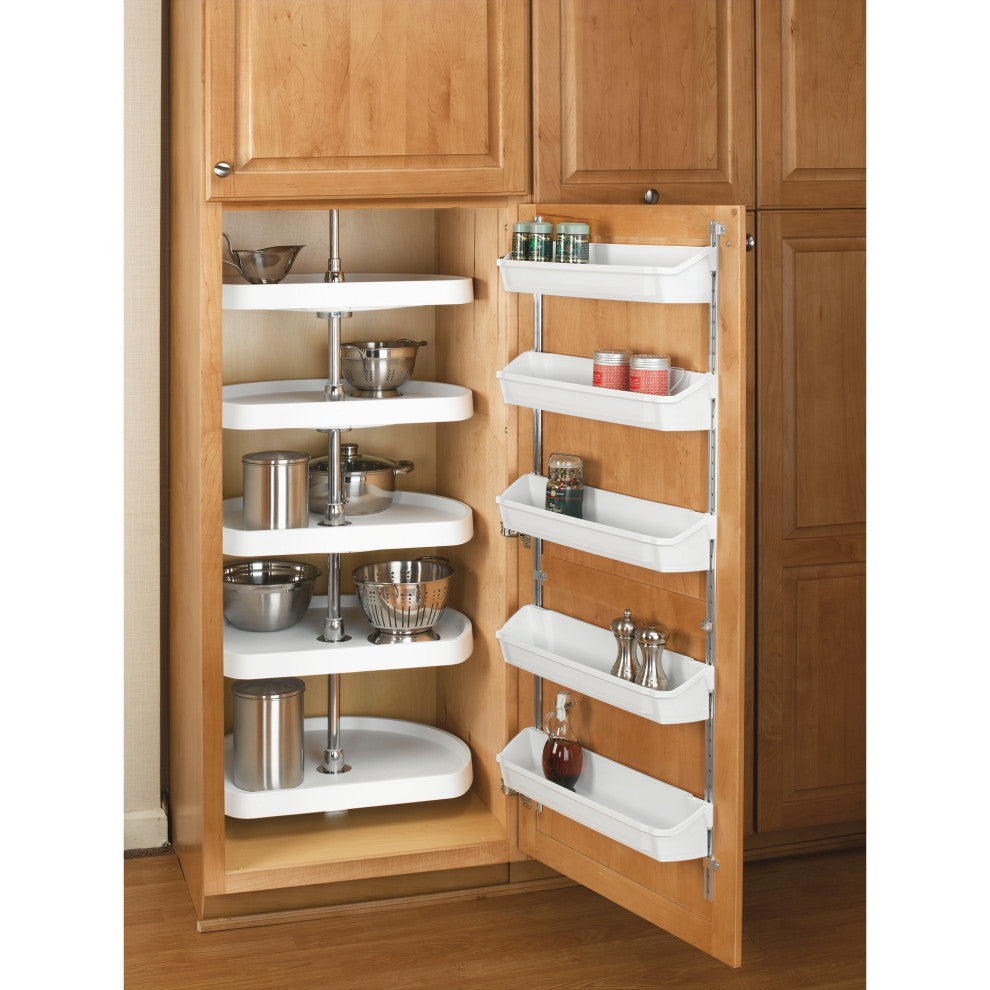 Multi-Polymer Door/Wall Mount Storage Organizer, White, 19.75"W