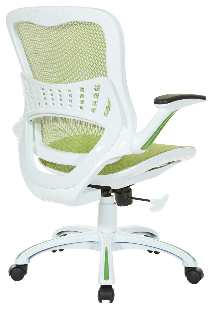 Riley Office Chair With Black Mesh, Green