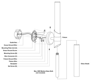 Vaxcel Lighting W0463 Webster 2 Light 25" Tall Bath Bar - Polished Nickel