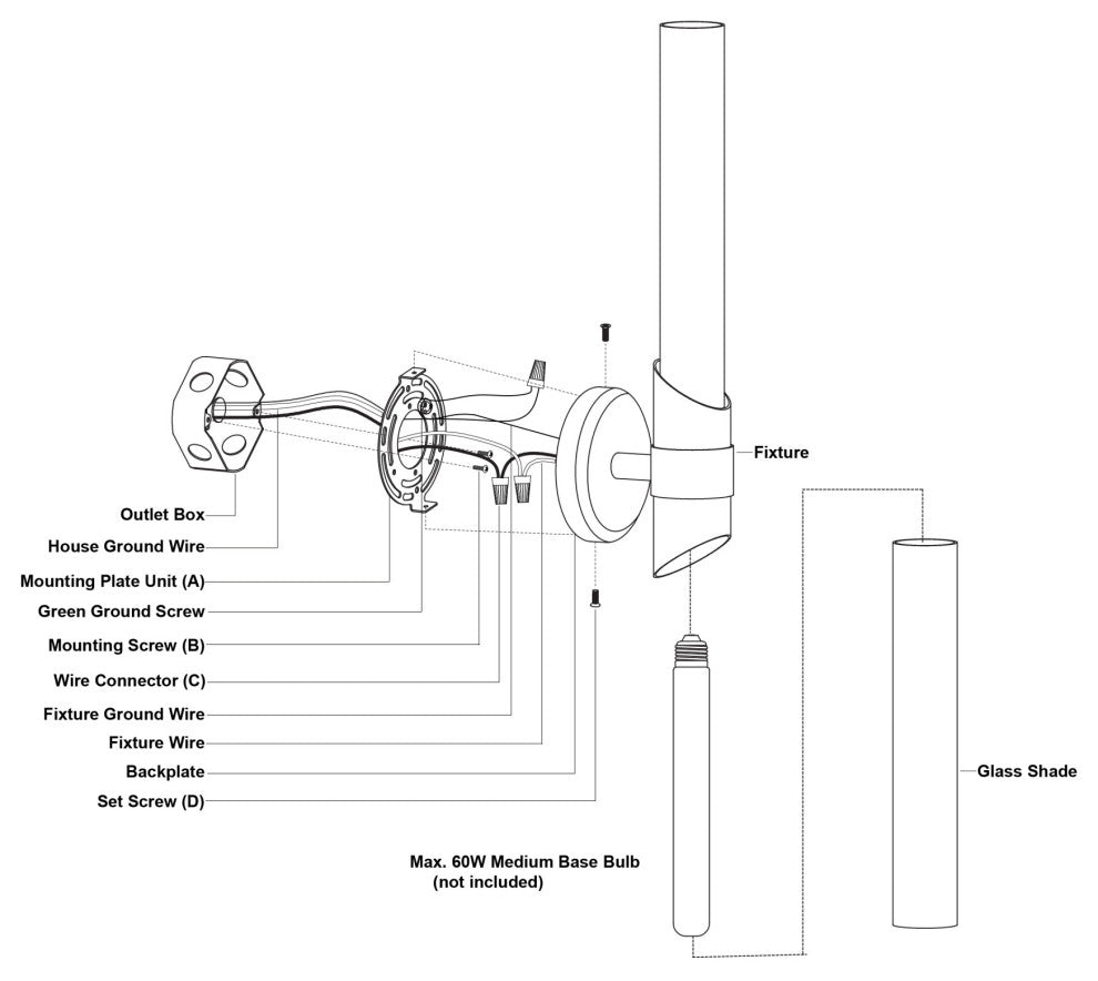 Vaxcel Lighting W0463 Webster 2 Light 25" Tall Bath Bar - Polished Nickel