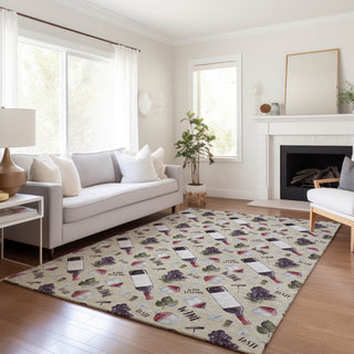 Addison Premium Washable Mayfield AMF169 ivory 9' x 12' Rug