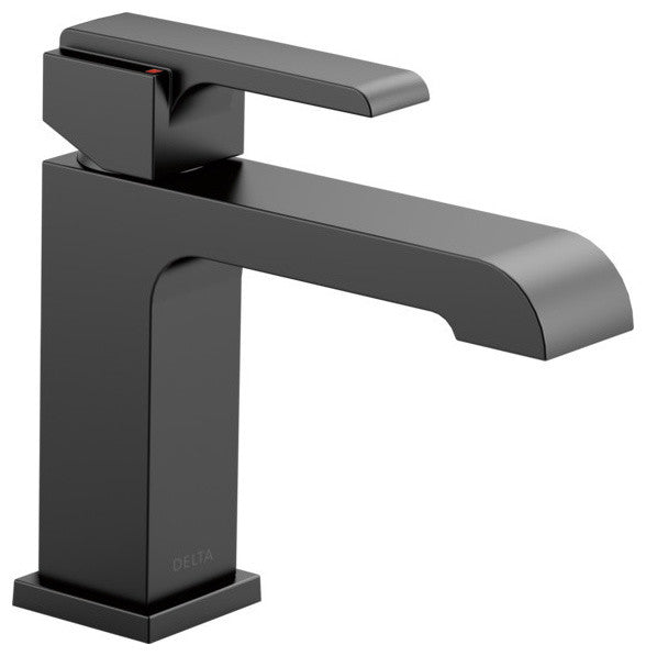 Delta Ara Single Handle Bathroom Faucet, Matte Black, 567LF-BLLPU