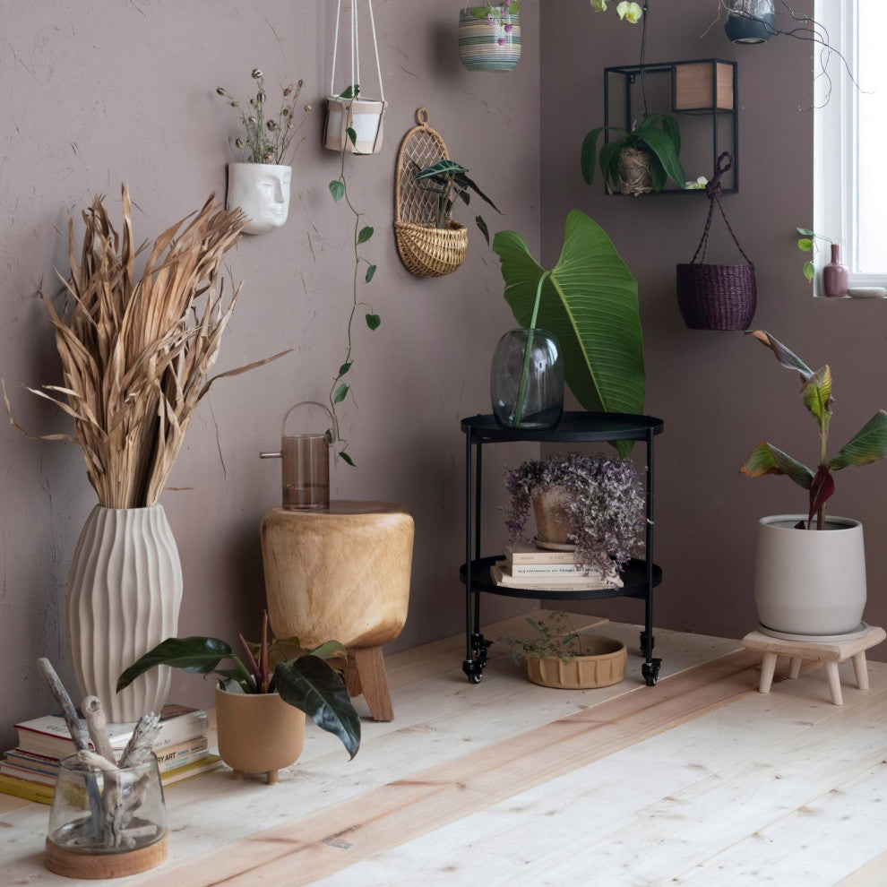 Paulownia Wood Footed Pedestal