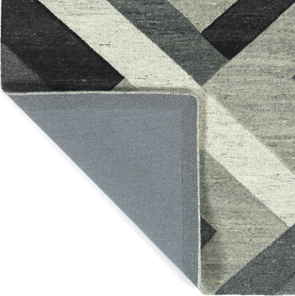 Kaleen Alzada Rug, Charcoal 3'x5'