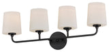 Maxim 12094SW Bristol 4 Light 29"W Vanity Light - Black