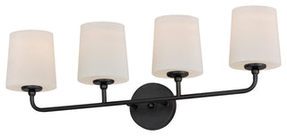 Maxim 12094SW Bristol 4 Light 29"W Vanity Light - Black