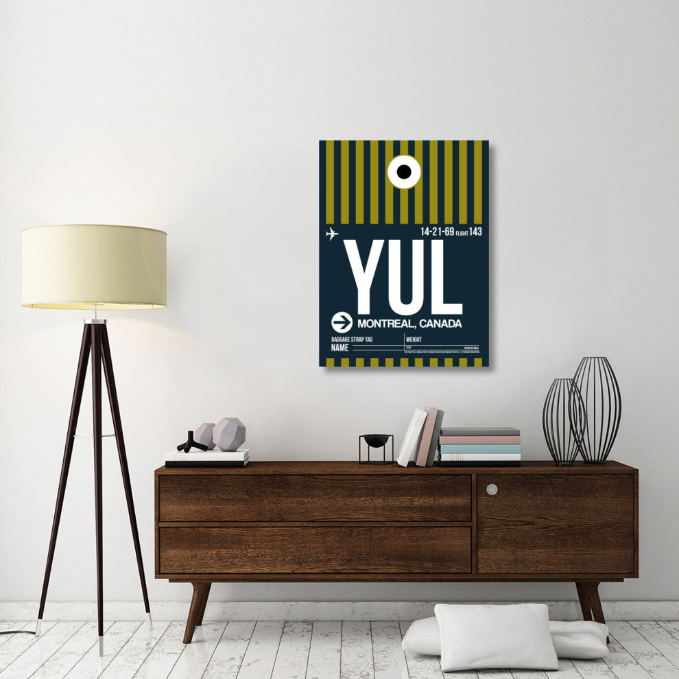 "YUL Montreal Luggage Tag 1" Fine Art Print