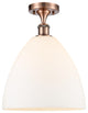 Innovations 516-1C-AC-GBD-121 1 Light Semi-Flush Mount, Antique Copper