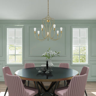 Livex Lighting Lucerne 7 Light Antique Brass Chandelier