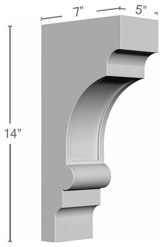 5"W x 7"D x 14"H Diane Bracket