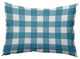 Gingham Plaid Accent Pillow, Unreal Teal, 14"x20"