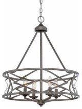 Millennium Lighting Lakewood Chandelier, Antique Silver
