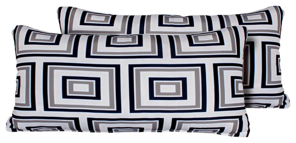Rectangle Outdoor Patio Pillows, Slate
