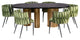 Milano Dining Chair, Green/Black