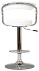 Modern Contemporary Dining Kitchen Bar Stools, White, Set of 2
