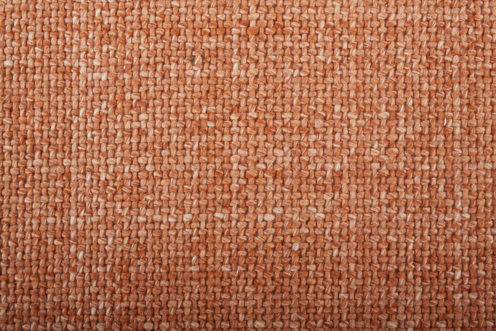 Weave & Wander Siona Space Dyed Flatweave Rug, Orange, 9' X 12'