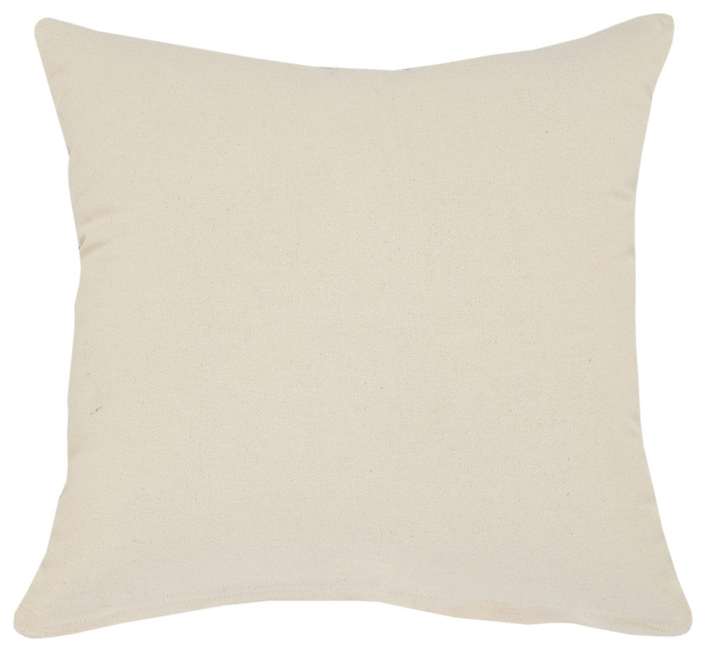 Soft Chevron Bordered Throw Pillow, 20" X 20"