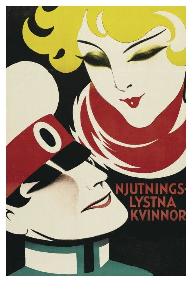 "Vintage Film Posters: Silver Njutnings Lysta Kvinnor" Paper Art, 26"x38"