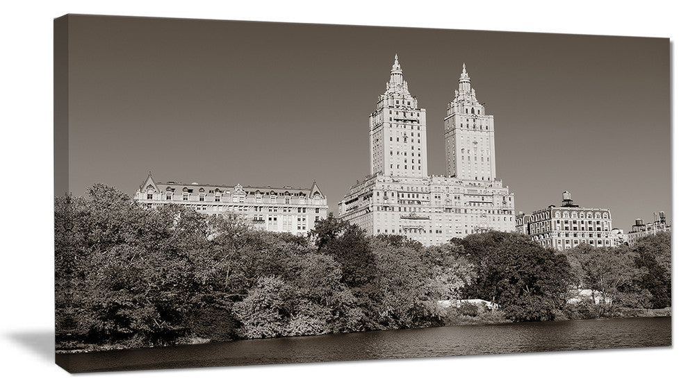 Beautiful Central Park Autumn, Extra Large Canvas Art Print, 32"x16"