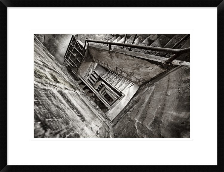 "Staircase" Framed Digital Print by Paul Boomsma, 26"x20"