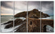 "Cape and Chapel in Spanish Beach" Seashore Photo Wall Art, 4 Panels, 48"x28"