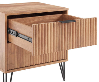 Manhattan Comfort Dumbo Nightstand, Golden Brown