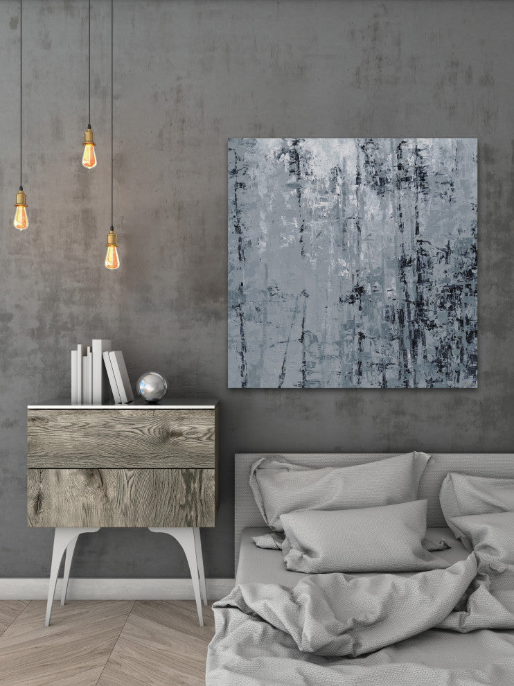 "Forest Shadow II" Painting Print on Wrapped Canvas, 32"x32"