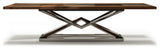 Abruzzo Walnut Dining Table, 4-6 Seater
