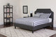 Brighton Queen Size Tufted Upholstered Platform Bed With Pocket Spring Mattress