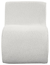 Desiree Boucle Fabric Upholstered Accent Chair, Cream