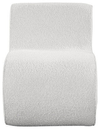 Desiree Boucle Fabric Upholstered Accent Chair, Cream
