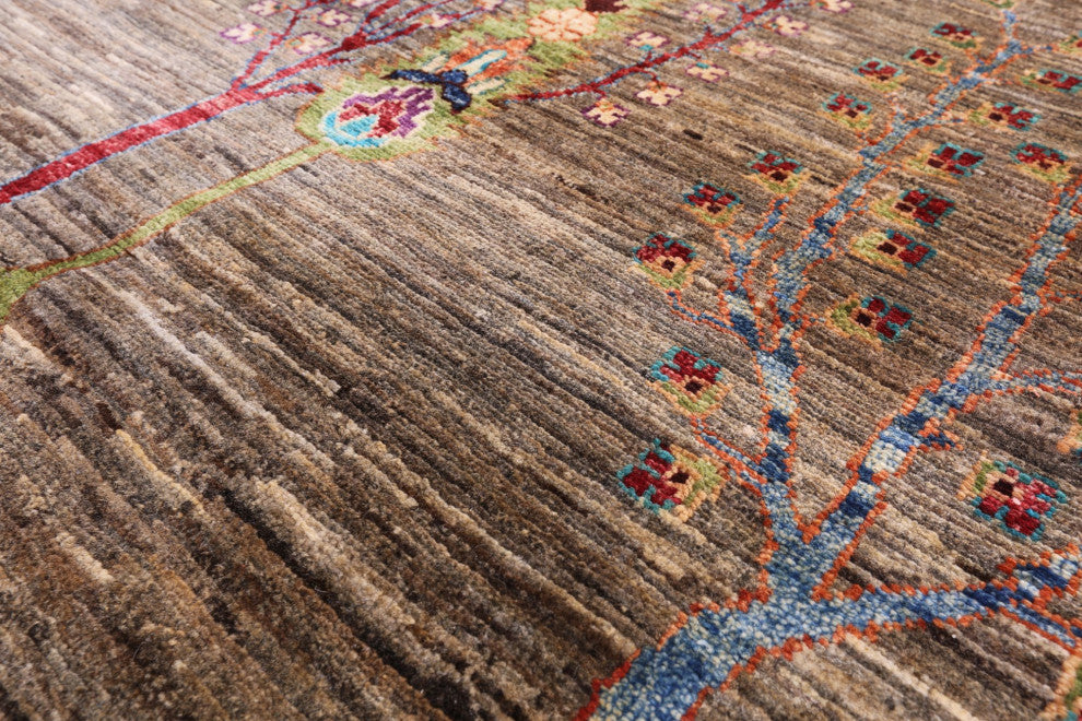 6' 7" X 9' 6" Tribal Persian Gabbeh Hand Knotted Wool Rug Q5655