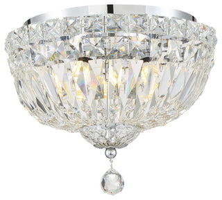 Crystorama ROS-A1004-CH-CL-MWP, 4-Light Ceiling Mount, Polished Chrome