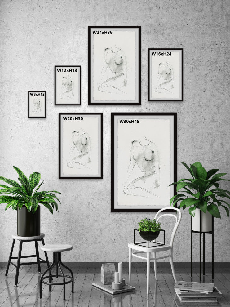 "Gorgeous" Framed Painting Print, 30x45