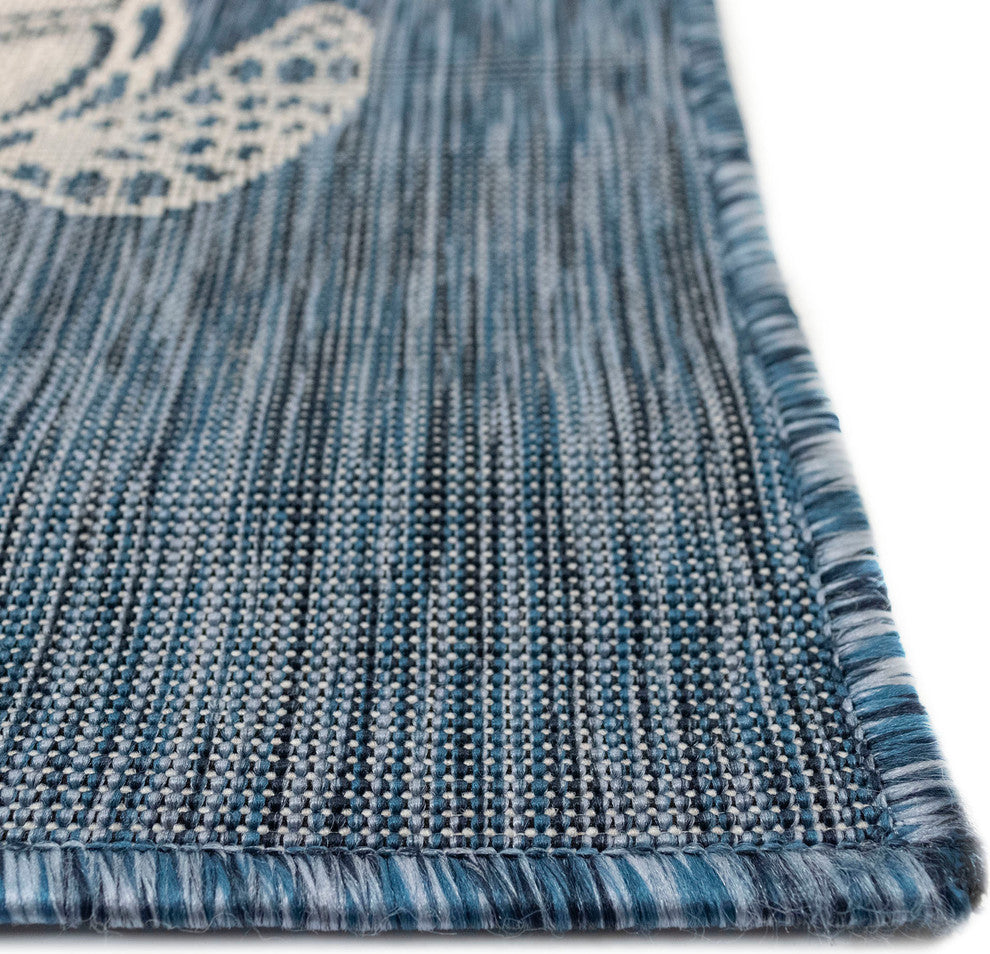 Carmel Seaturtles Indoor/Outdoor Rug, Navy, 6'6"x9'3"