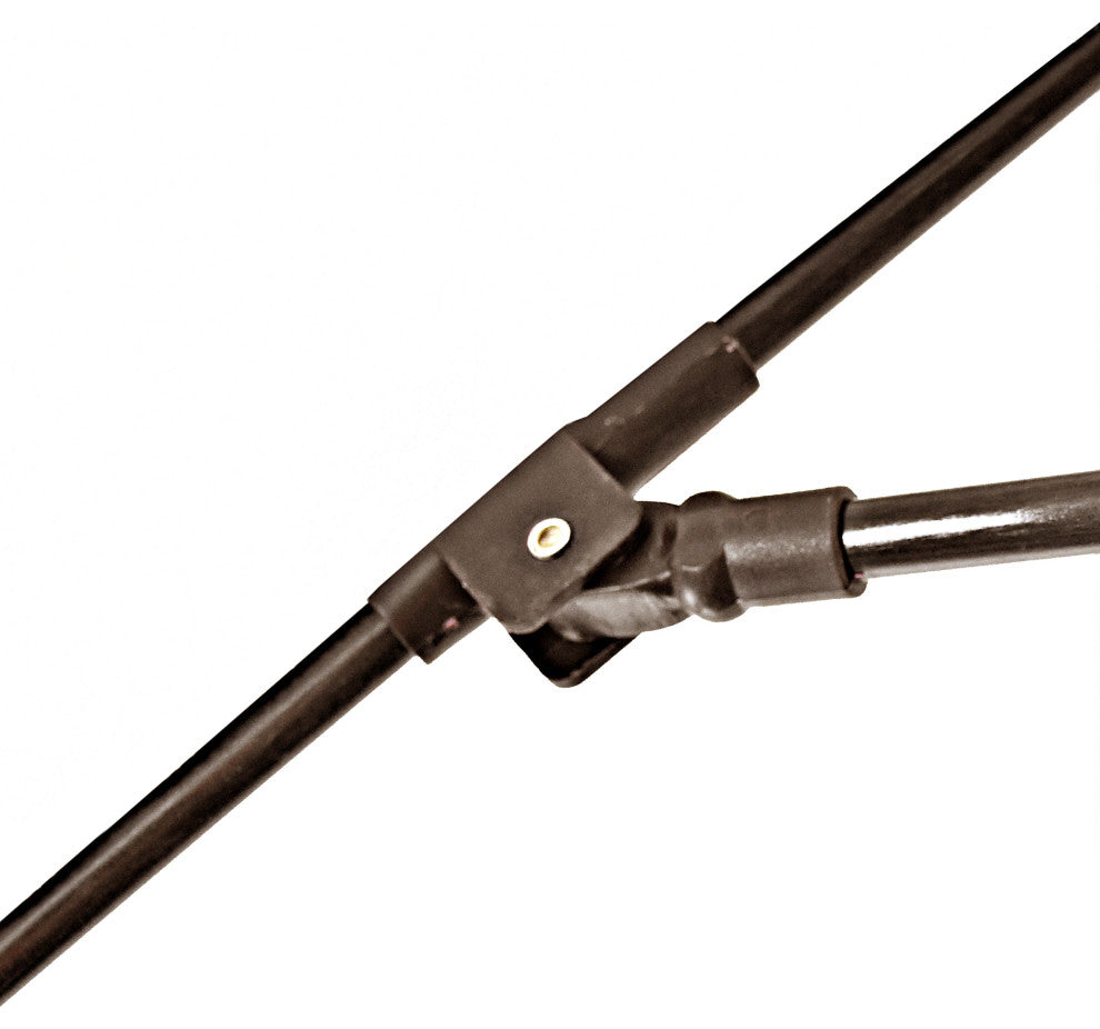 7.5'' Fiberglass Umbrella Bronze, Sunbrella, Granite