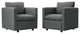 Armchair Accent Chair, Set of 2, Fabric, Gray, Modern, Lounge Hospitality