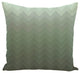 Depth Perception Stripes Print Pillow, Herb Green, 16"x16"