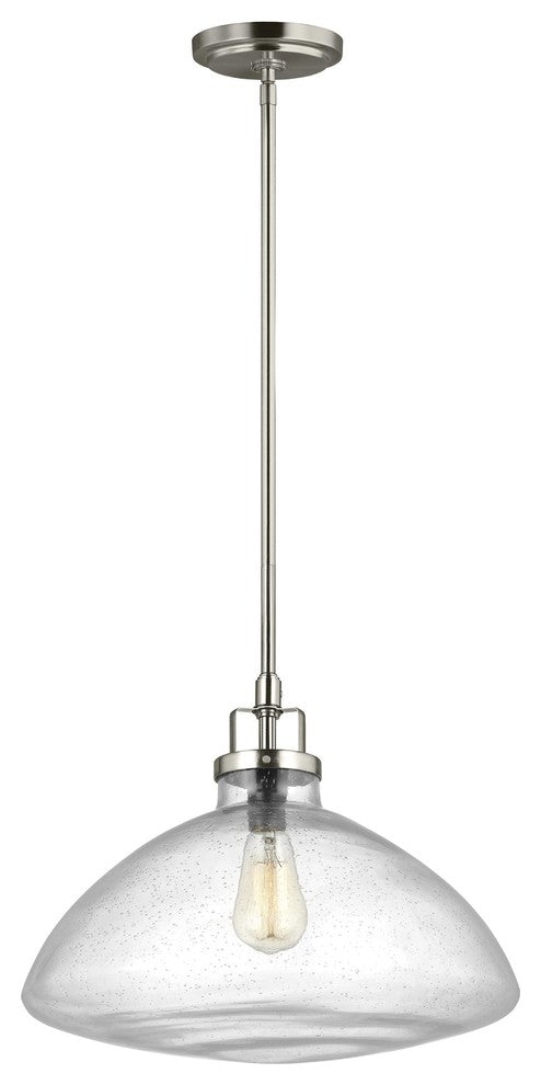Generation Lighting Lighting 1-Light Pendant, Brushed Nickel