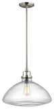 Generation Lighting Lighting 1-Light Pendant, Brushed Nickel