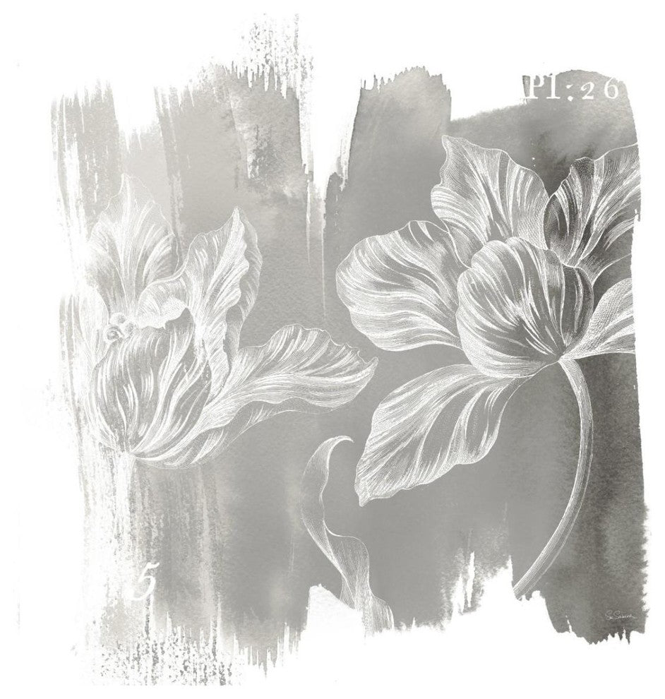 "Water Wash II Neutral" Digital Paper Print by Sue Schlabach, 32"x32"