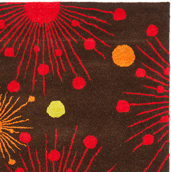 Safavieh Soho Soh747B Rug, Brown/Multi, 3'6"x5'6"