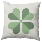 Lucky Clover St. Patrick's Day Throw Pillow, Laurel Tree Green, 20x20"